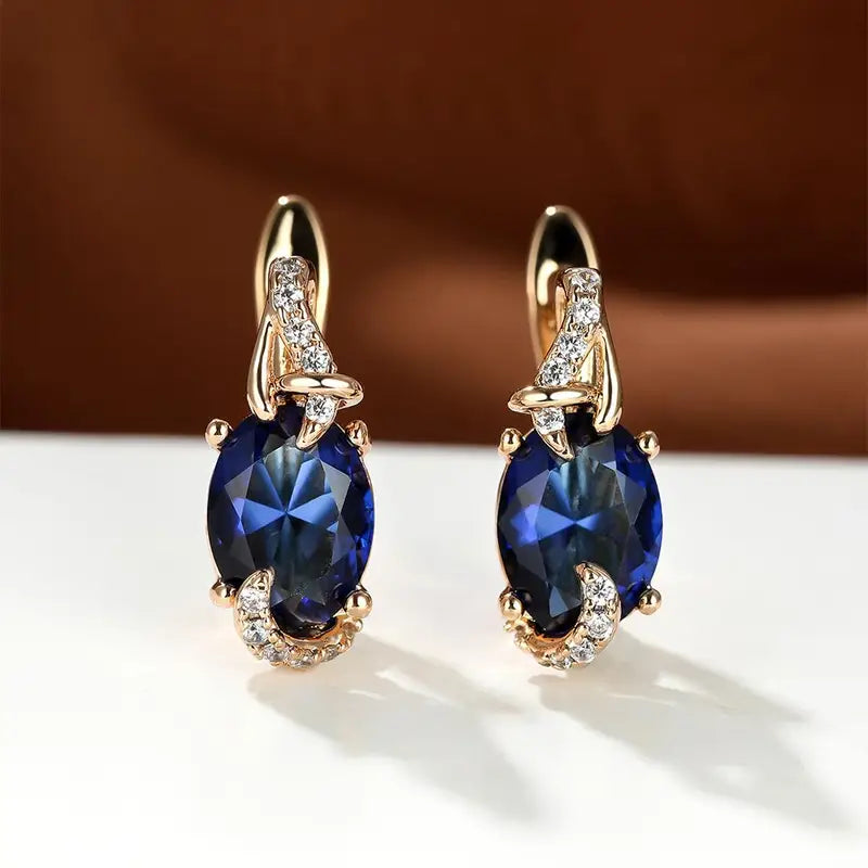 Royal Midnight Dangle Earrings