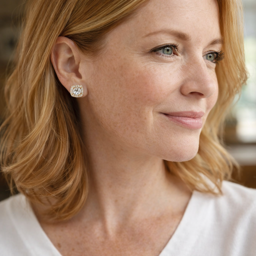 Nadine Square Earrings