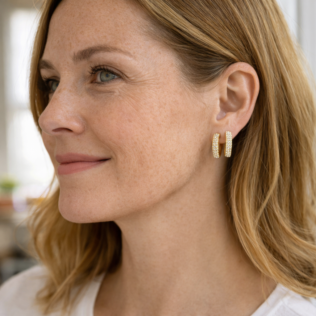 Pavé Icon Hoop Earrings