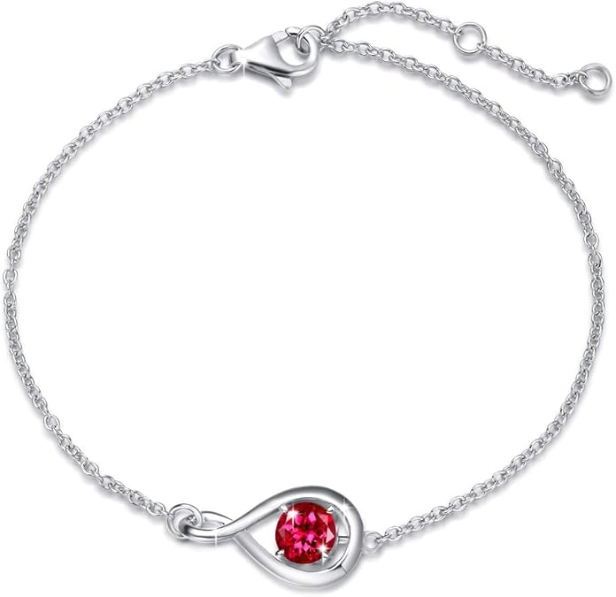 Infinity Ruby Bracelet