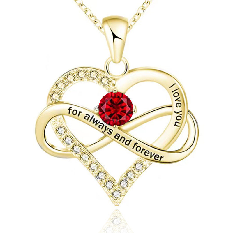 Forever Necklace with Birthstone