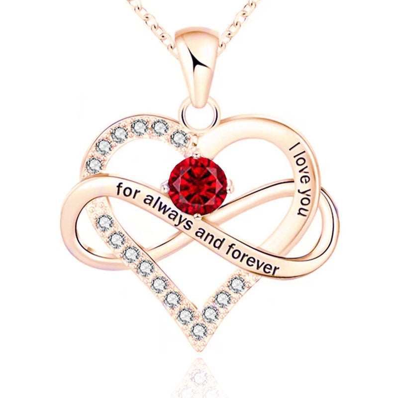 Forever Necklace with Birthstone