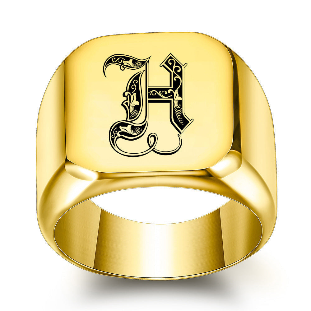 Classic Noble Initial Ring