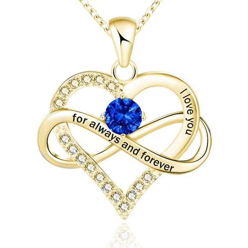 Forever Necklace with Birthstone