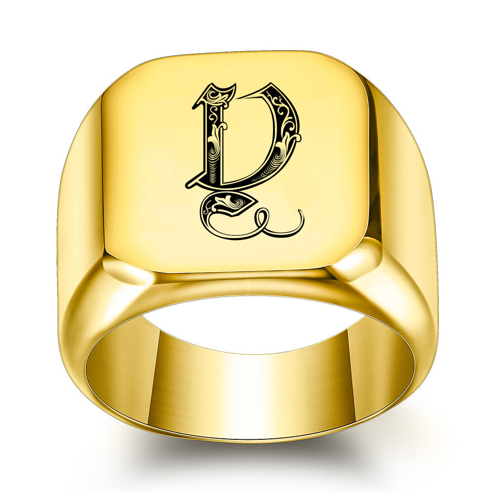 Classic Noble Initial Ring