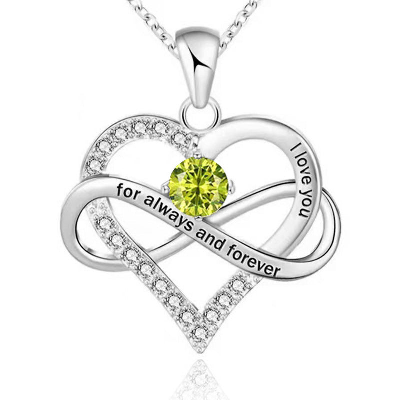 Forever Necklace with Birthstone