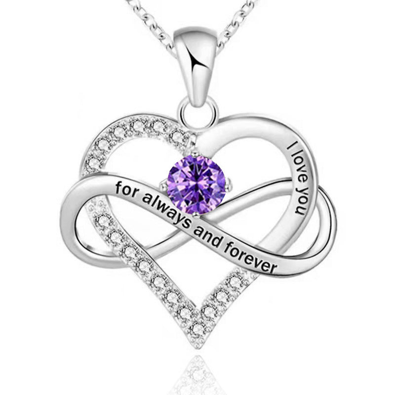 Forever Necklace with Birthstone