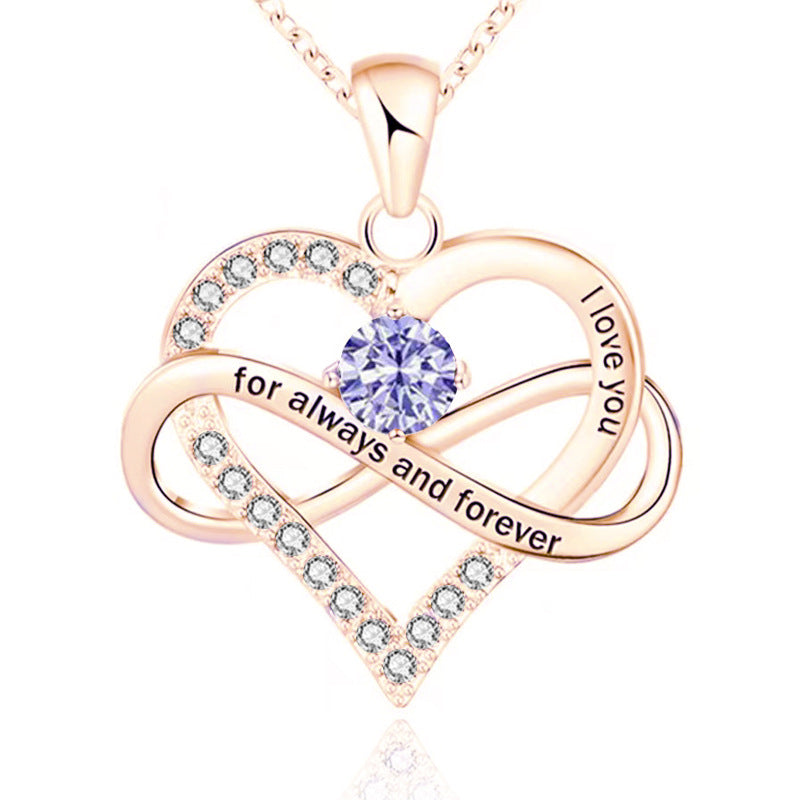 Forever Necklace with Birthstone