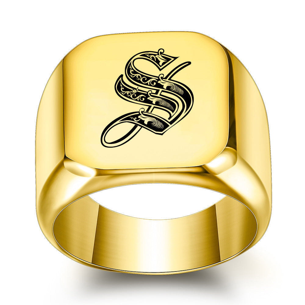 Classic Noble Initial Ring