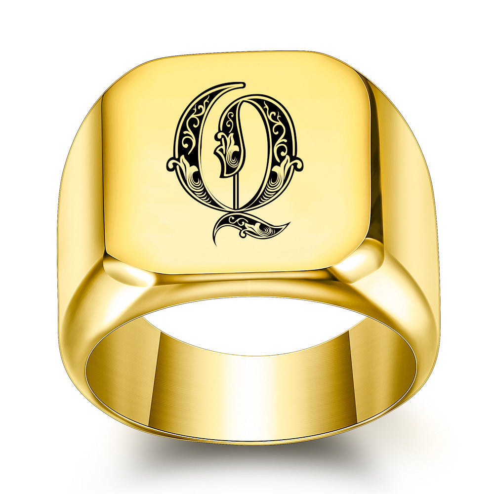 Classic Noble Initial Ring