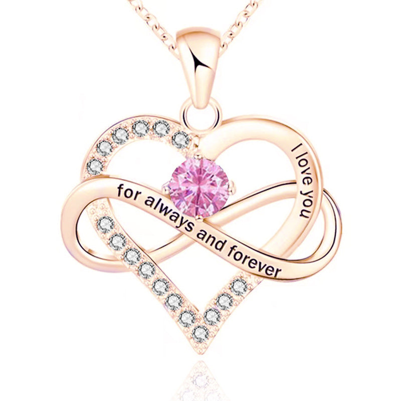 Forever Necklace with Birthstone