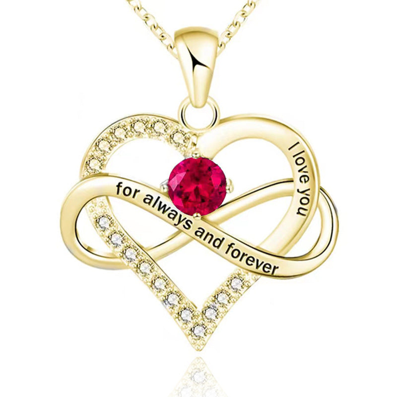 Forever Necklace with Birthstone