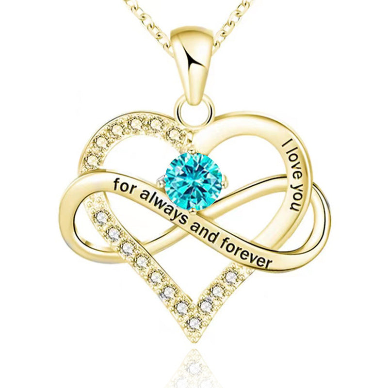 Forever Necklace with Birthstone