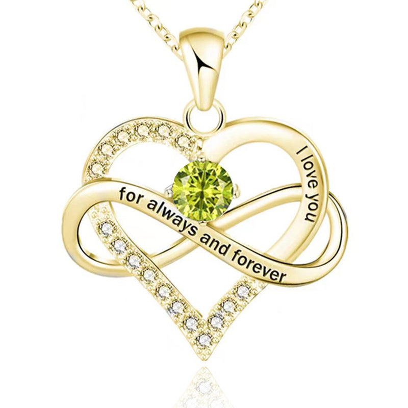Forever Necklace with Birthstone