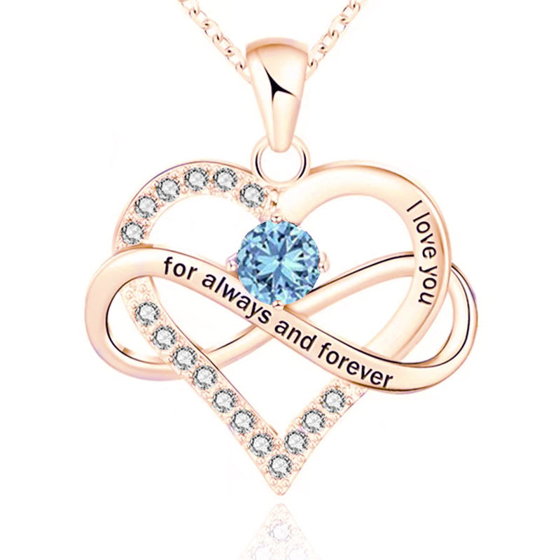 Forever Necklace with Birthstone