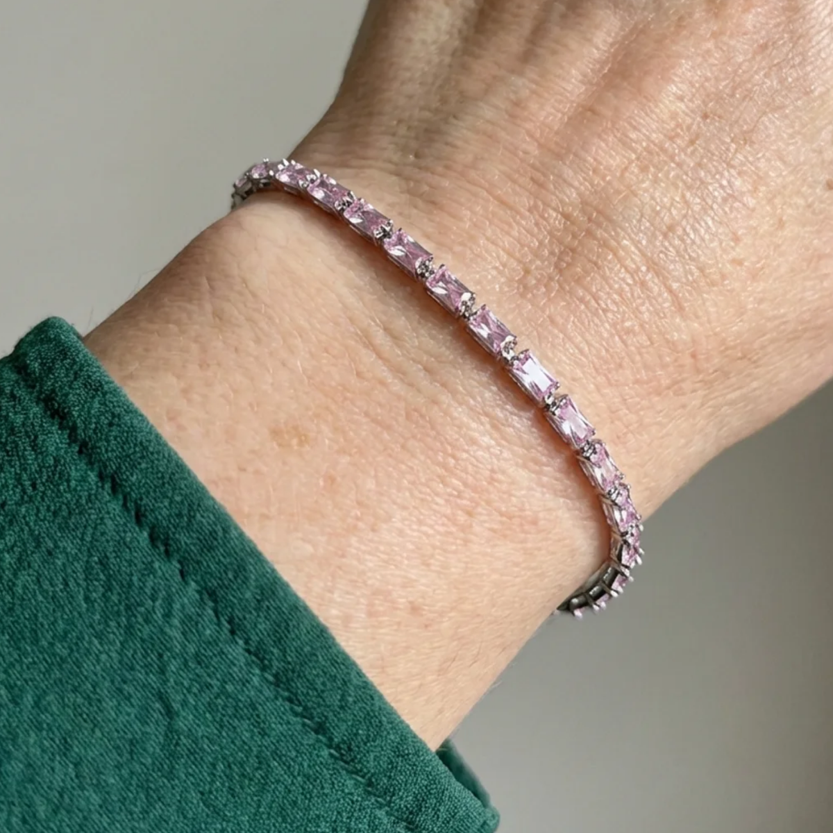 Tennis Bracelet Prism Pink Sapphire