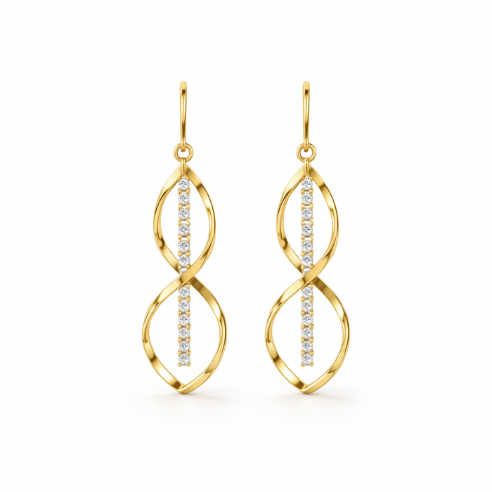 Sunbeam Spiral Earrings