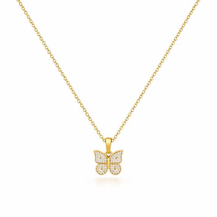 Shiny Butterfly Necklace