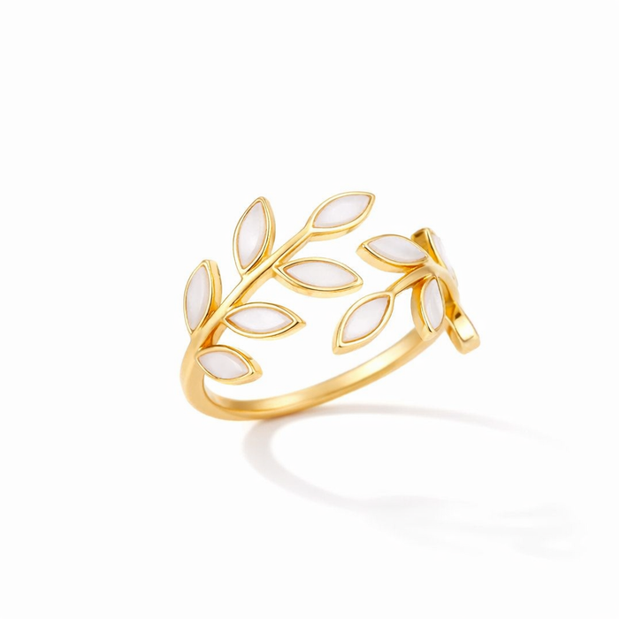 Neraya Open Leaf Delicate Ring