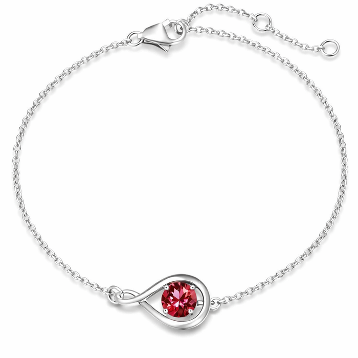 Infinity Ruby Bracelet