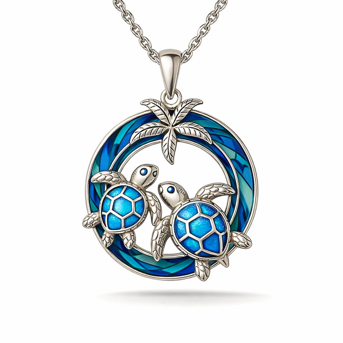Turtle Necklace Tied to the Tide
