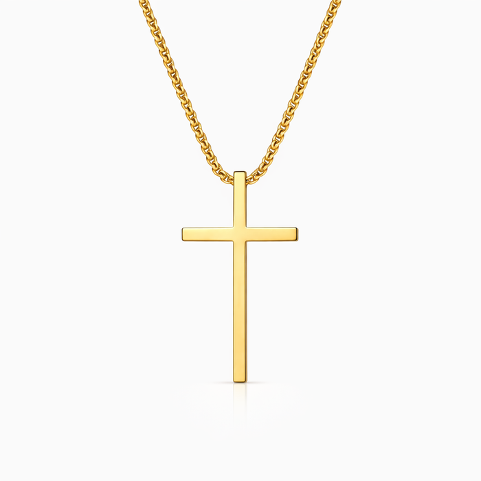Cross Necklace with Case
