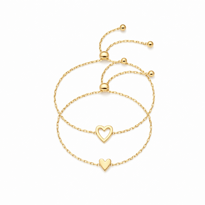 Shiny Heart Bracelets