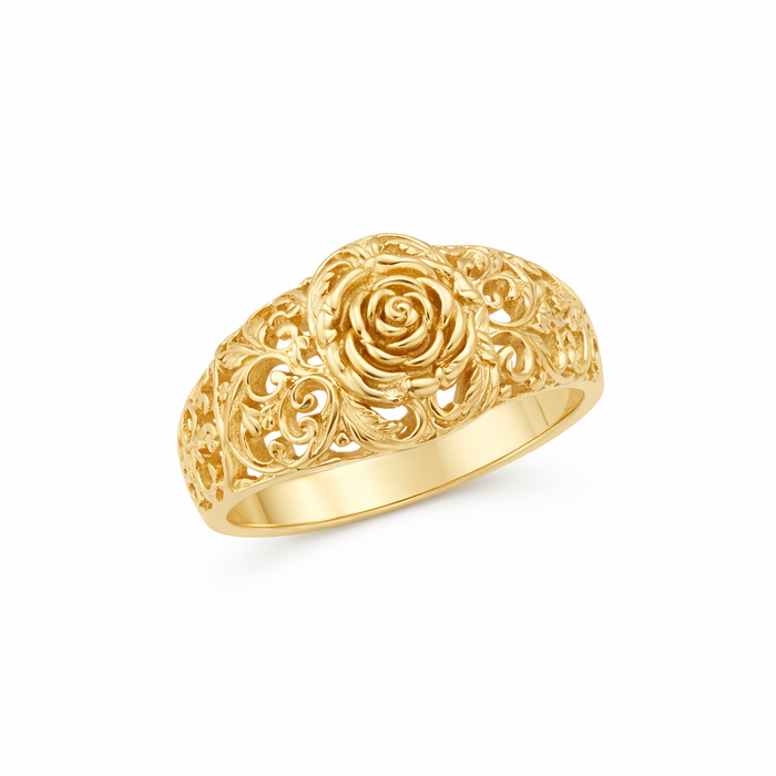 Golden Flower Ring