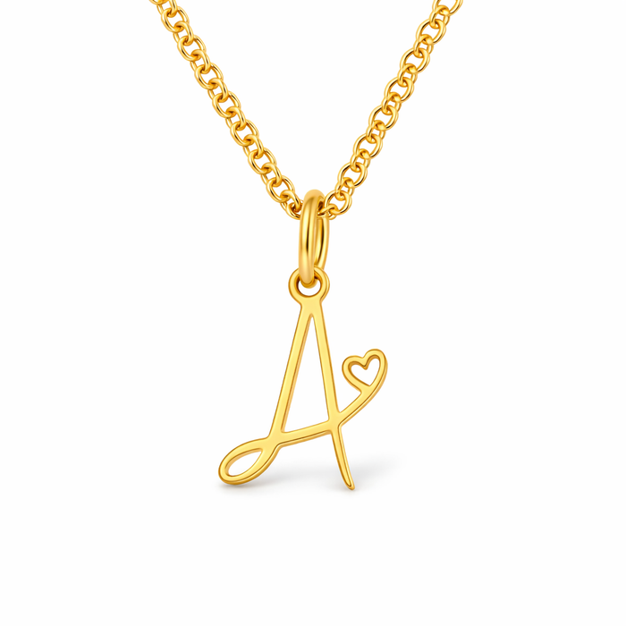 Initial Heart Necklace