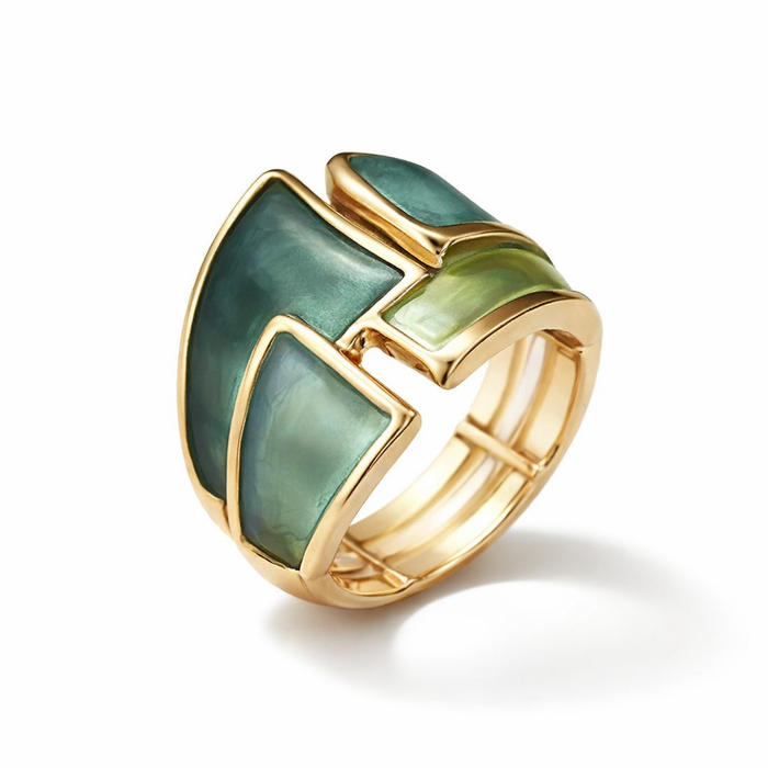 Leaf Shine Gold Ring