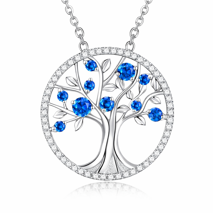 Tree of Life Sapphire Necklace
