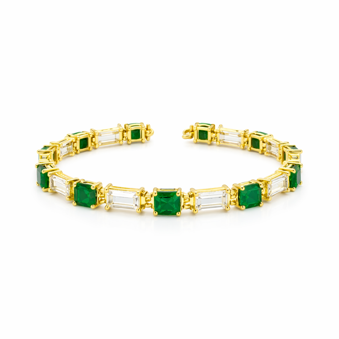 Green Tennis Bracelet