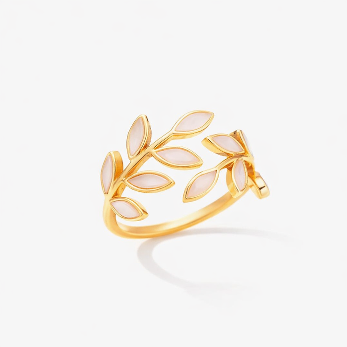 Neraya Open Leaf Delicate Ring