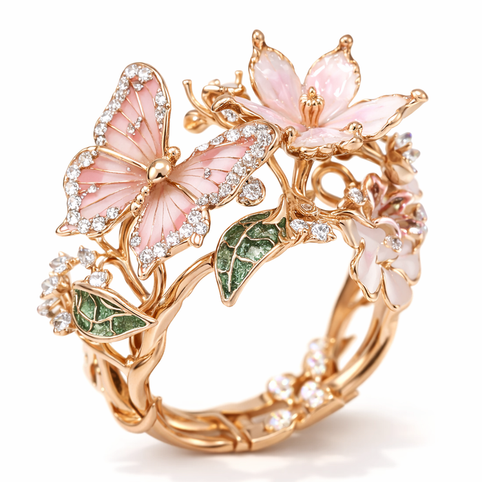 Zircon Butterfly Bright Natural Ring