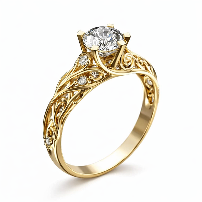 Exotic Zircon Exquisite Ring