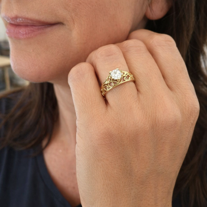Exotic Zircon Exquisite Ring