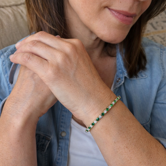 Tennis Bracelet Trio Emeralds