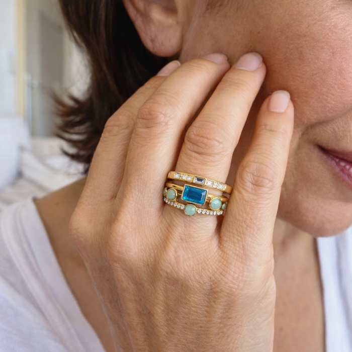 Timeless Blue Ring Set