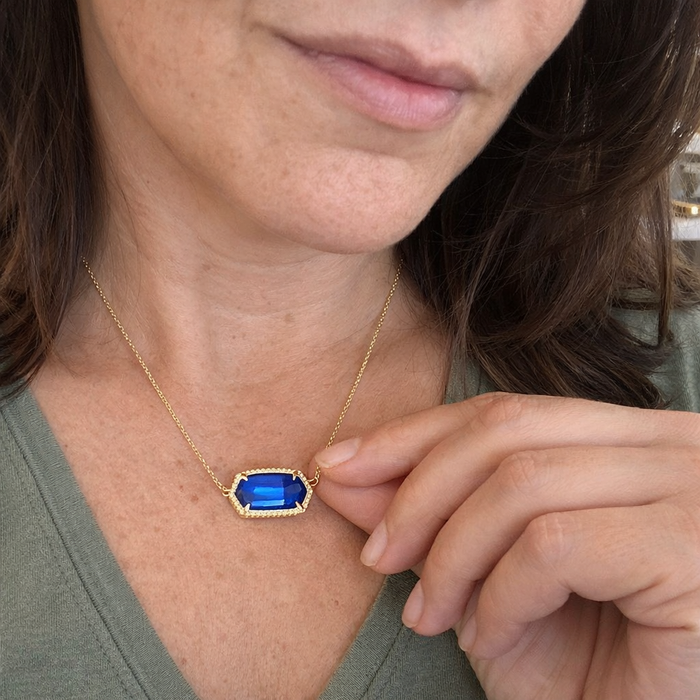 Classic Oval Sapphire Necklace