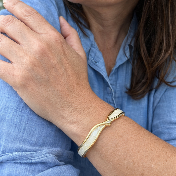 Opal Glow Gold Bracelet