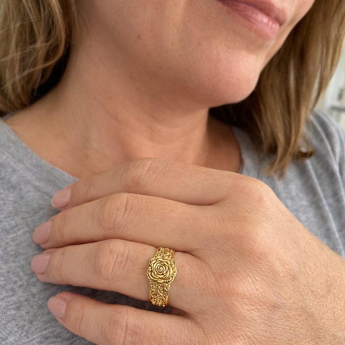 Golden Flower Ring