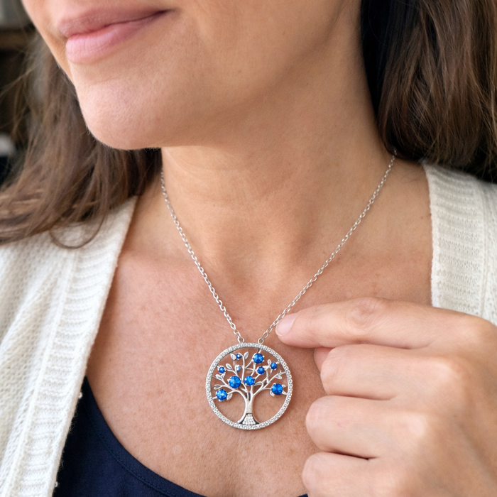 Tree of Life Sapphire Necklace