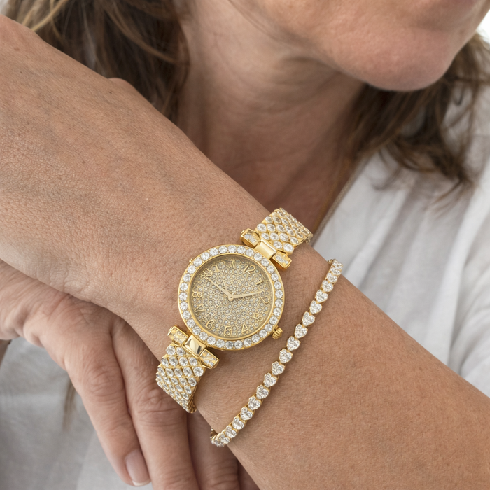 Luxury Watch and Bracelet Set Shine