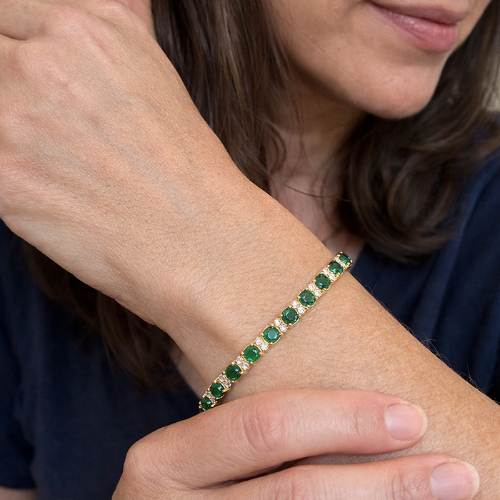 Tennis Bracelet Trio Emeralds