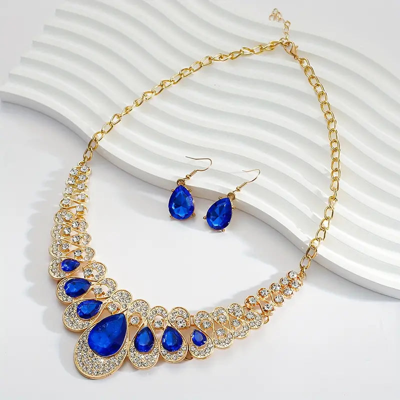 Maevina Sapphire Jewellery Set
