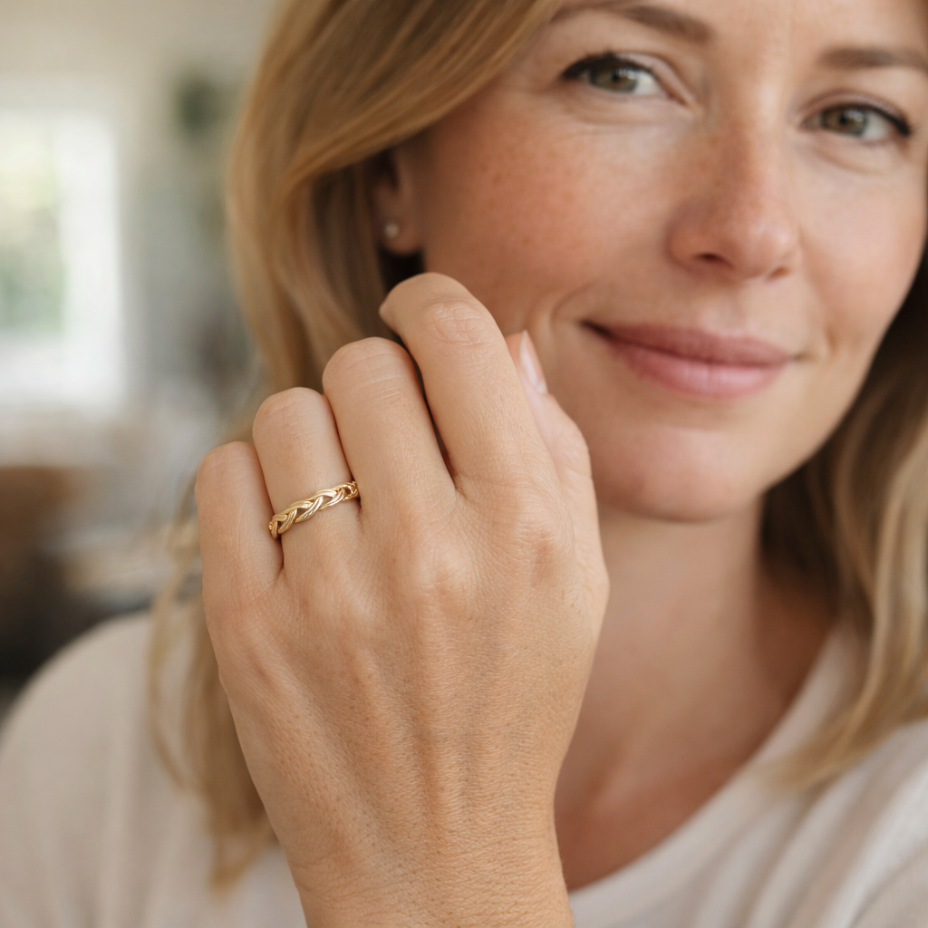 Two Style Detail Ring