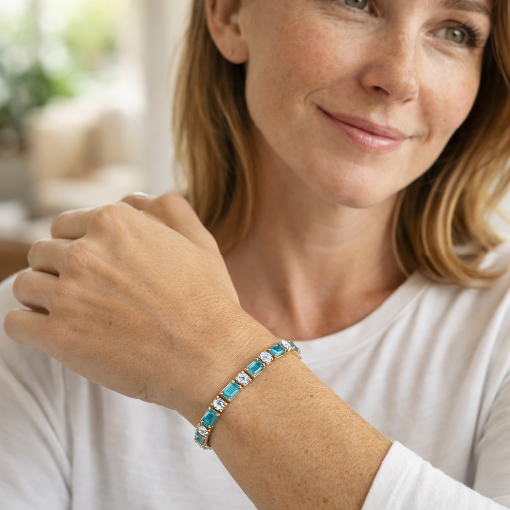 Natural Turquoise Stone Bracelet