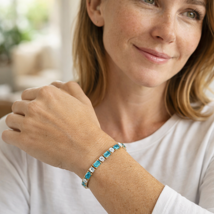 Natural Turquoise Stone Bracelet