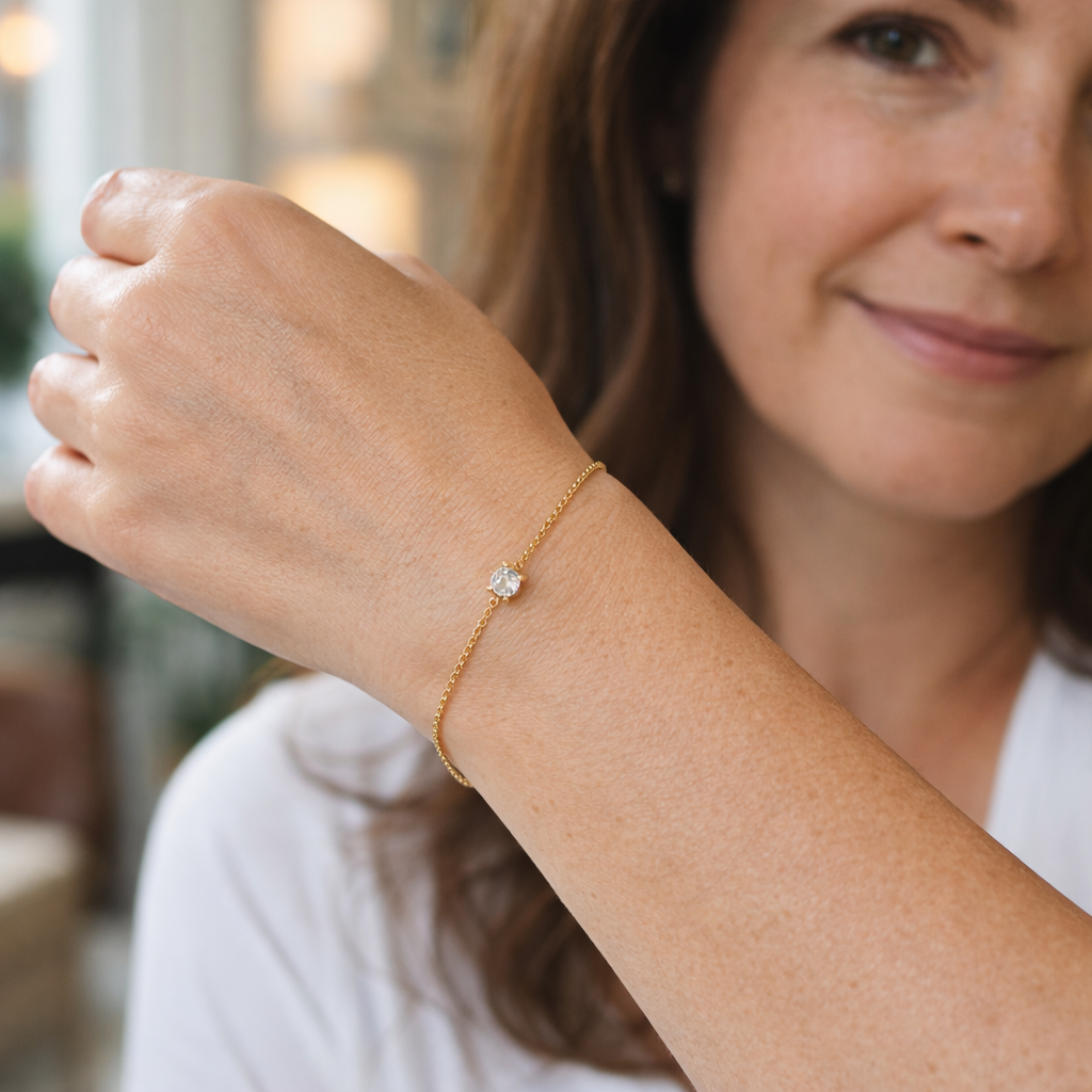 Clea Moissanite Stone Bracelet