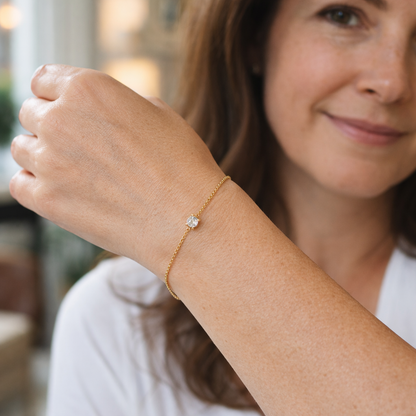 Clea Moissanite Stone Bracelet
